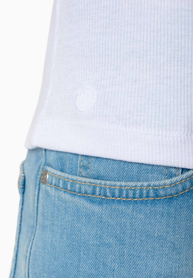 Tillda Ribbed T-Shirt White