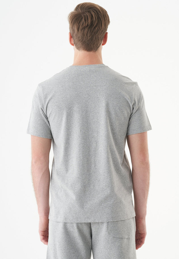 Tillo Unisex Basic Organic Cotton T-Shirt Grey Melange