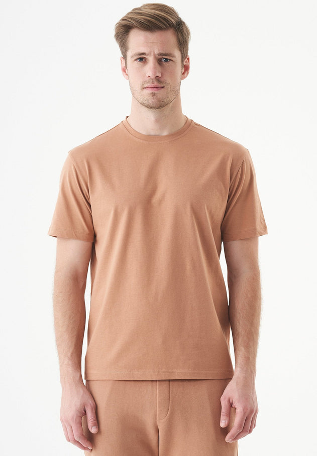 Tillo Unisex Basic Organic Cotton T-Shirt Light Brown