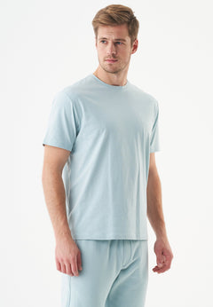 Tillo Unisex Basic Organic Cotton T-Shirt Mint Blue