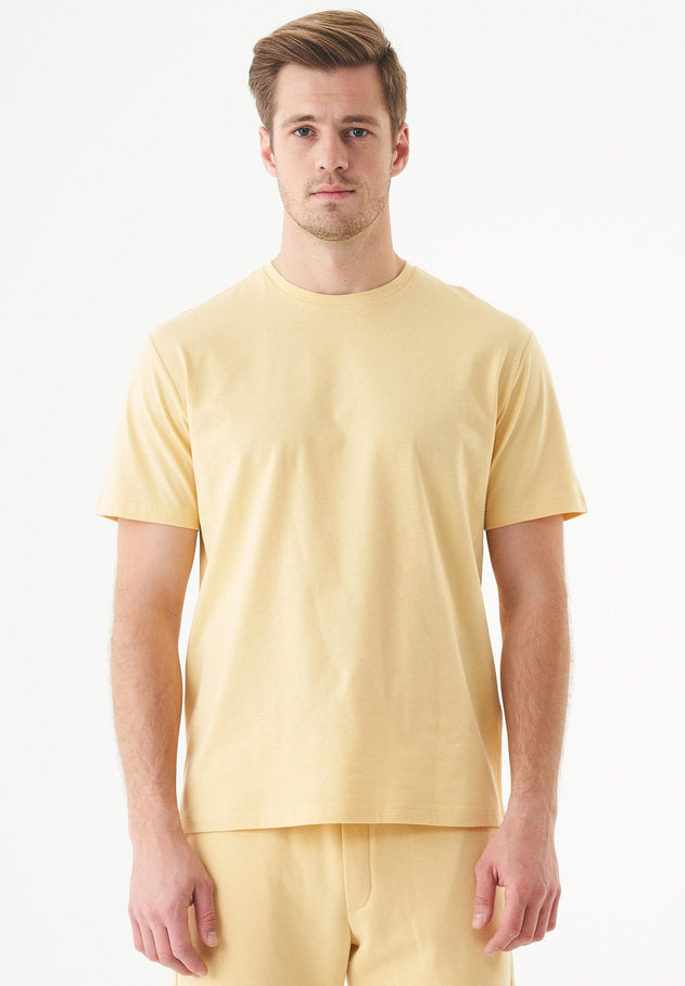 Tillo Unisex Basic Organic Cotton T-Shirt Soft Yellow