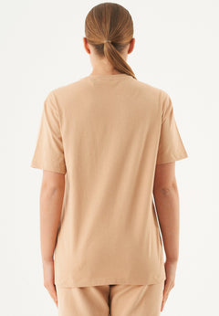 Tillo Unisex Basic Organic Cotton T-Shirt Beige