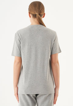 Tillo Unisex Basic Organic Cotton T-Shirt Grey Melange