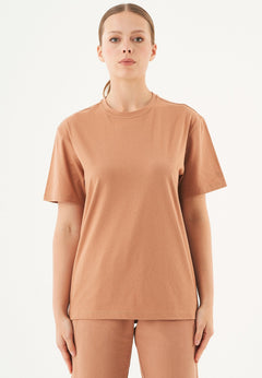 Tillo Unisex Basic Organic Cotton T-Shirt Light Brown