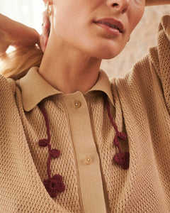 Sutemos Straw Cotton Shirt Beige