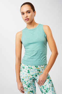 Cropped Ruffled Top Seafoam