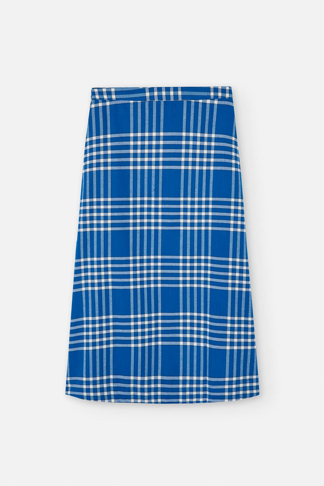 Tomir Skirt Flannel Check Blue