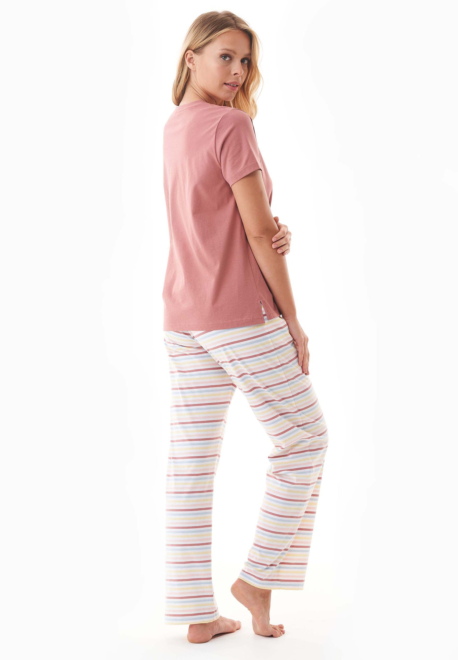 Trinnity Pyjama Set Clay/Multi Colour