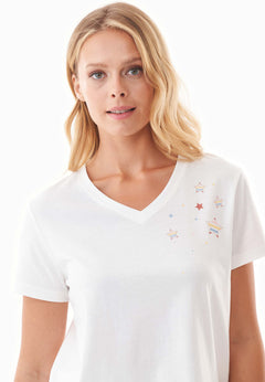 Trinnity Pyjama Set Off White/Multi Colour