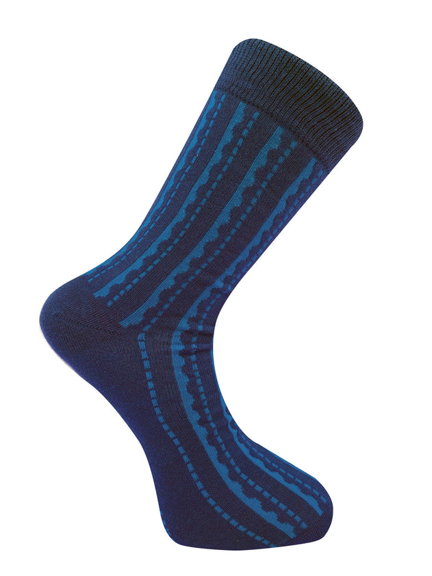 Trippy GOTS Organic Cotton Socks Blue