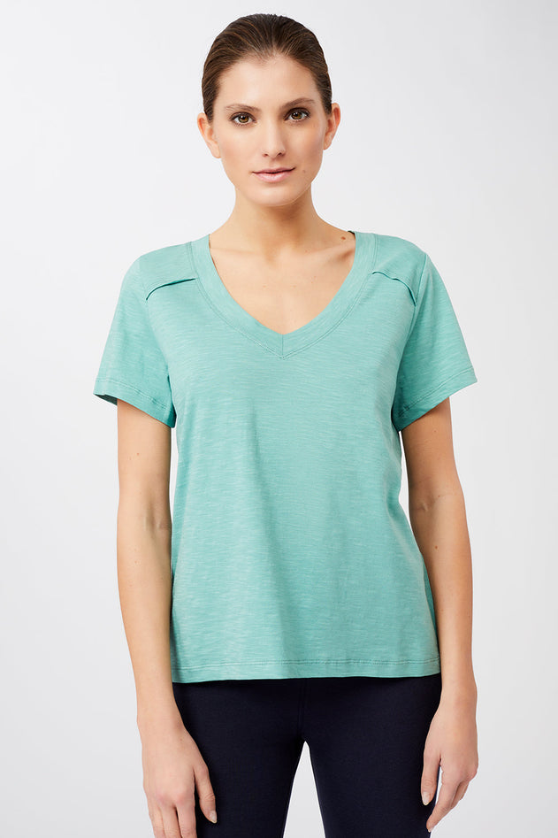 The New V-Neck Shirt Seafoam