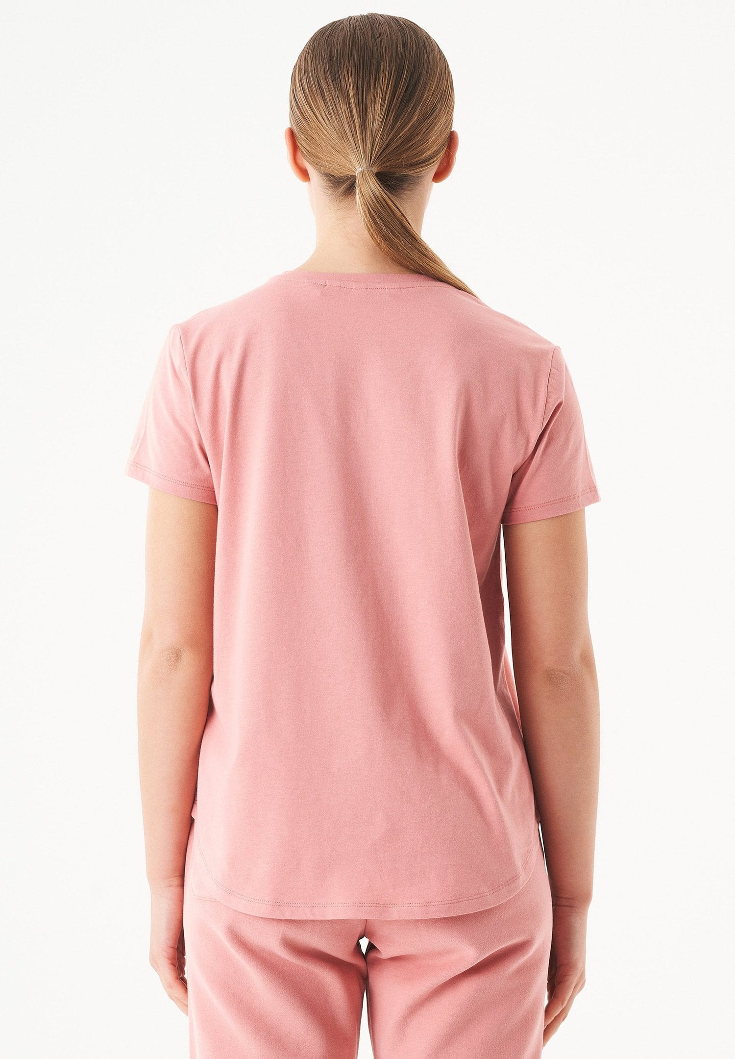 Tuba V-hals T-shirt Blush Pink