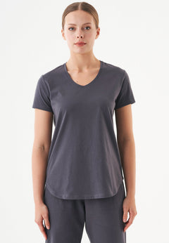 Tuba V-hals T-shirt Shadow