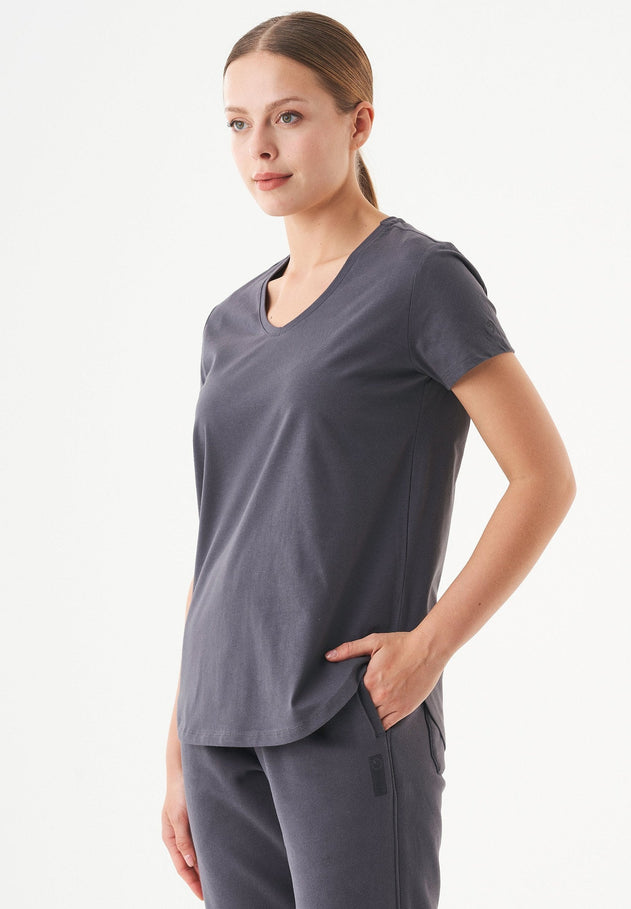 Tuba V-hals T-shirt Shadow