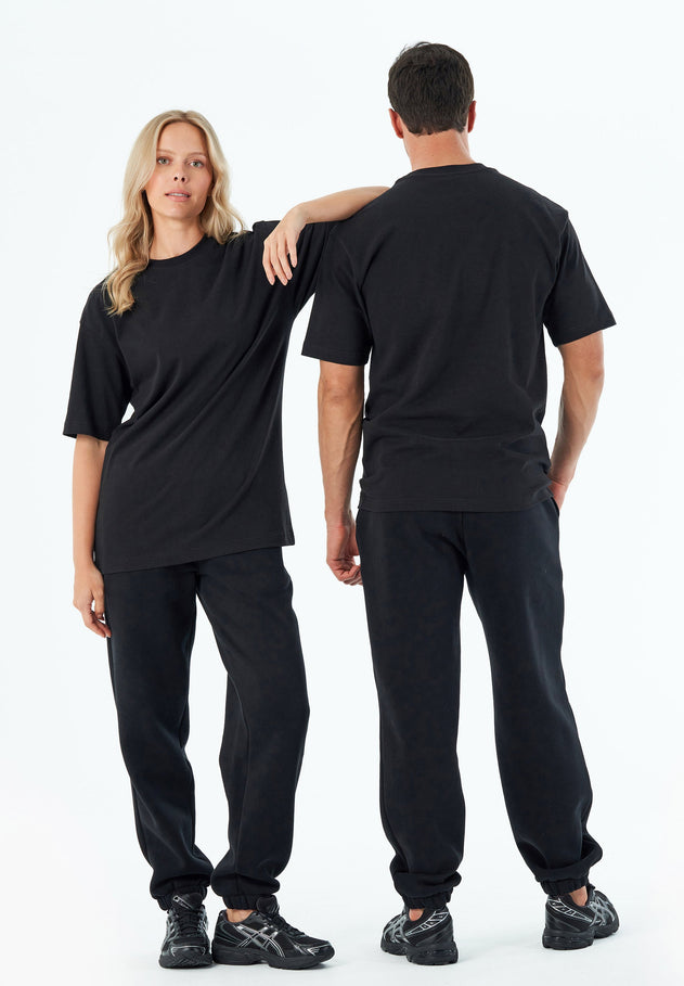 Tussem Unisex Basic Organic Cotton T-Shirt Black