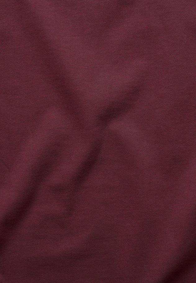 Tussem Unisex Basic Organic Cotton T-Shirt Burgundy Red