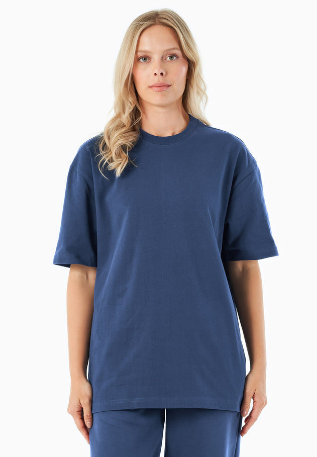 Tussem Unisex Basic Organic Cotton T-Shirt Navy