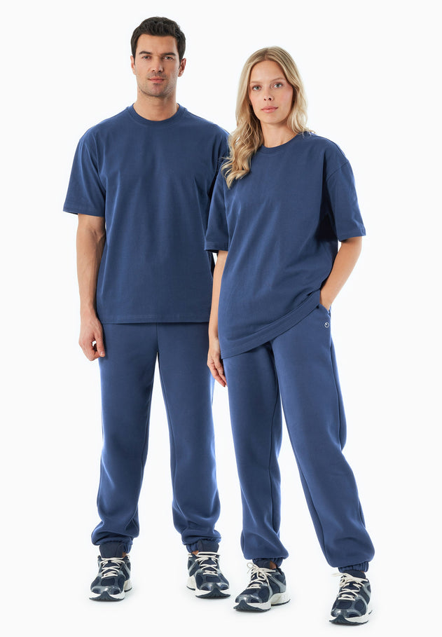 Tussem Unisex Basic Organic Cotton T-Shirt Navy