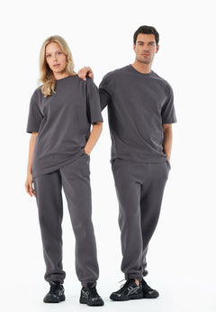 Tussem Unisex Basic Organic Cotton T-Shirt Grey