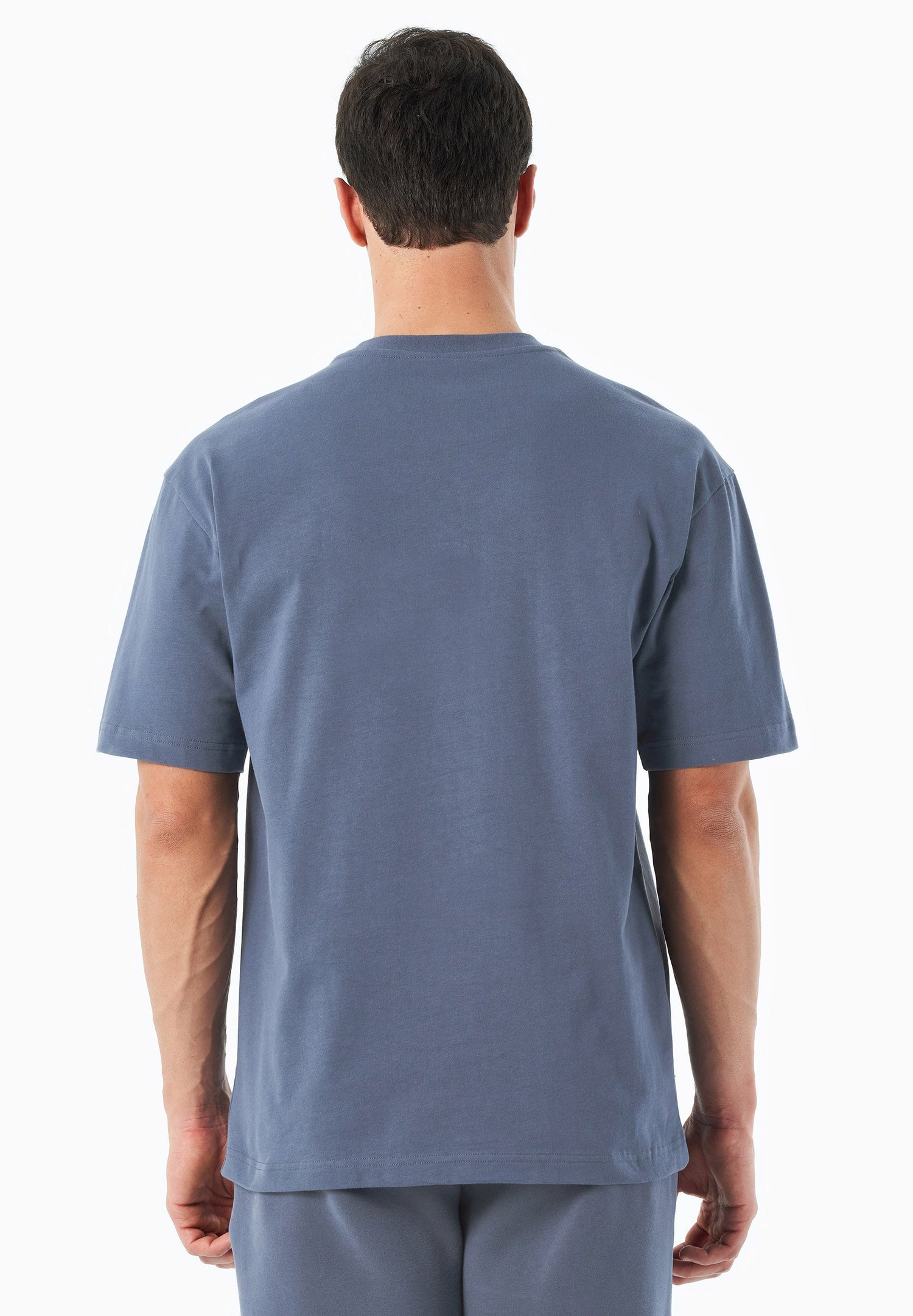 Tussem Unisex Basic Organic Cotton T-Shirt Indigo Blue