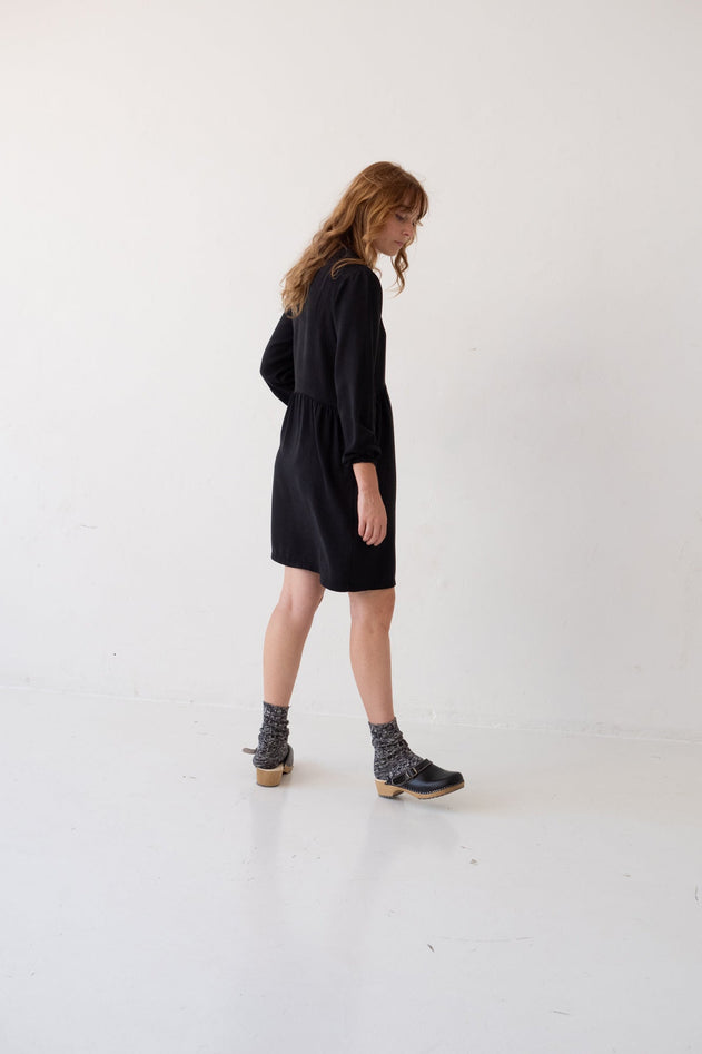 Tracy Tencel Shirt Dress Black