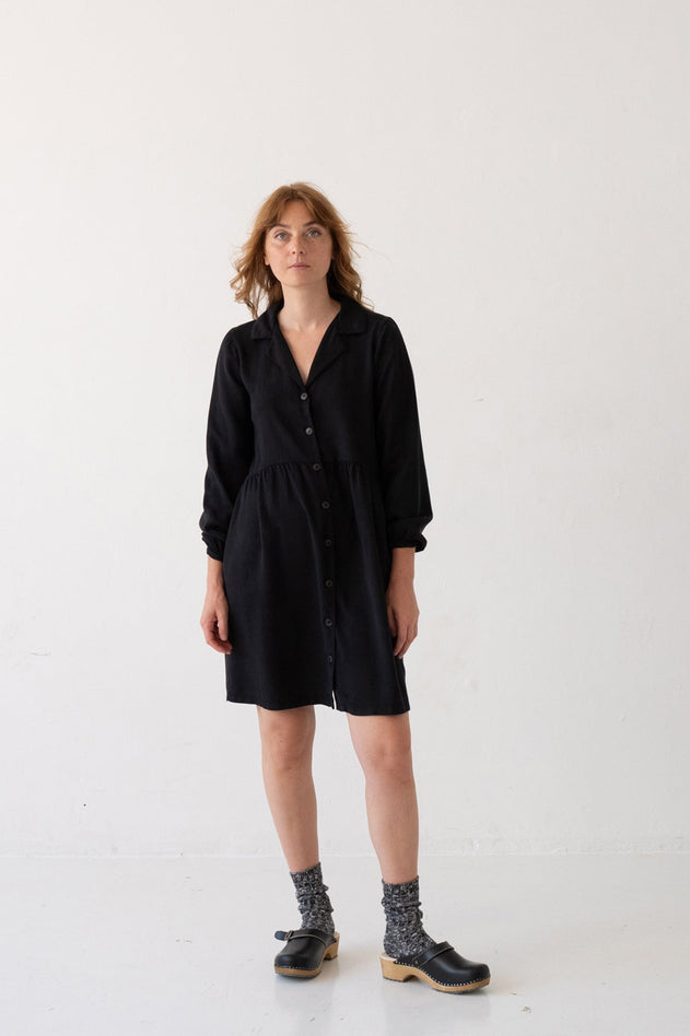 Tracy Tencel Shirt Dress Black