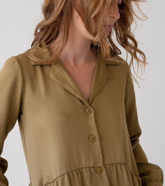 Tracy Blousejurk Mosterdgeel