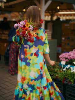 V-Neck Tencel Maxi Dress Flowerfield