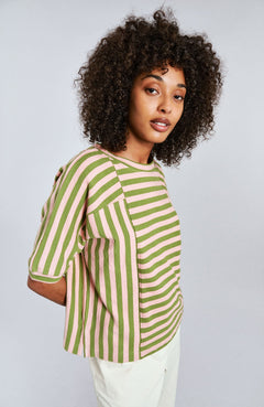 Juniper T-Shirt Striped Pink