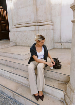 Jagger Getailleerde Broek Beige