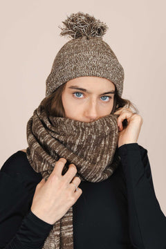 The Hemp & Wool Scarf  Brown