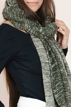 The Hemp & Wool Scarf  Green