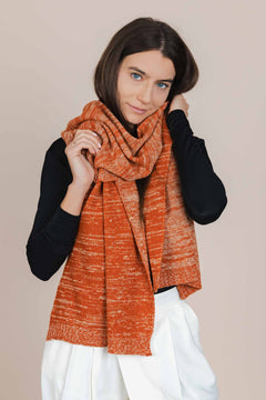 The Hemp & Wool Scarf  Orange