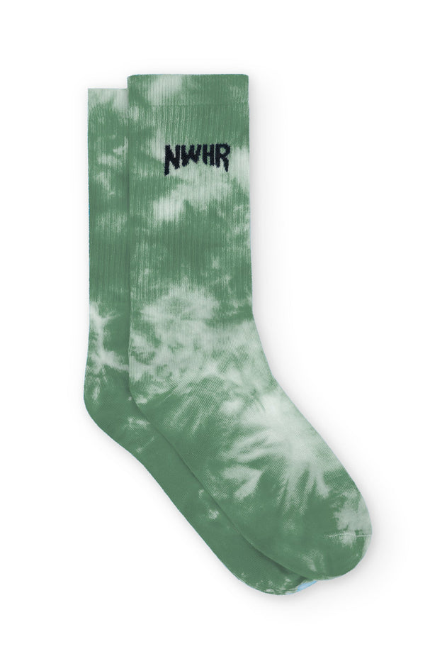 Tie Dye Socks Green