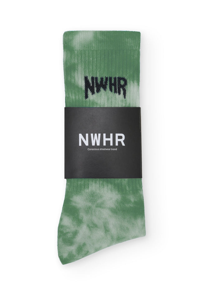 Tie Dye Socks Green