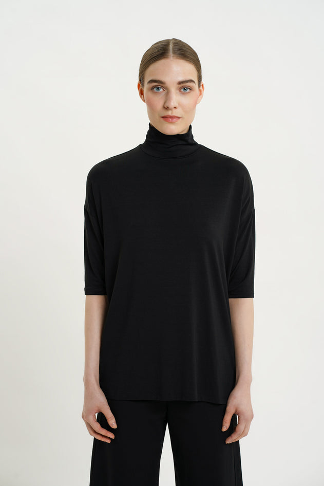 Tomasine Turtleneck top zwart