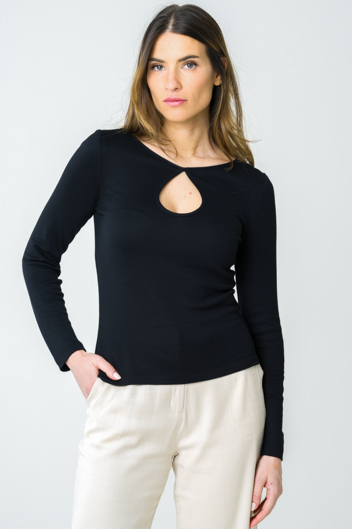 Mehonia Long Sleeve Black