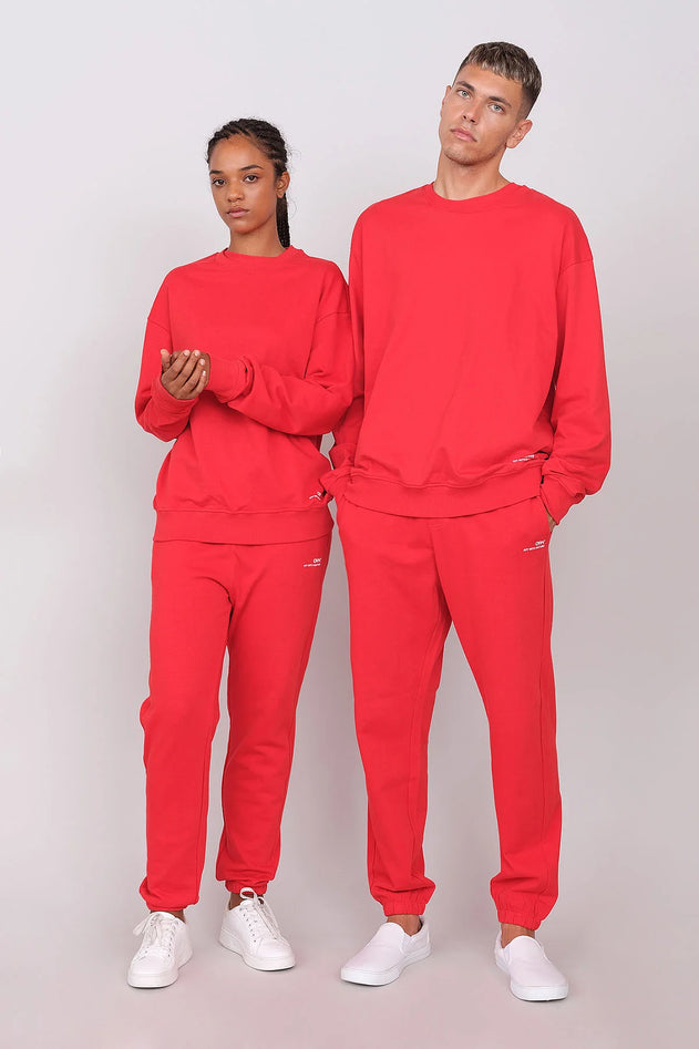 Oversize Unisex Joggers Red