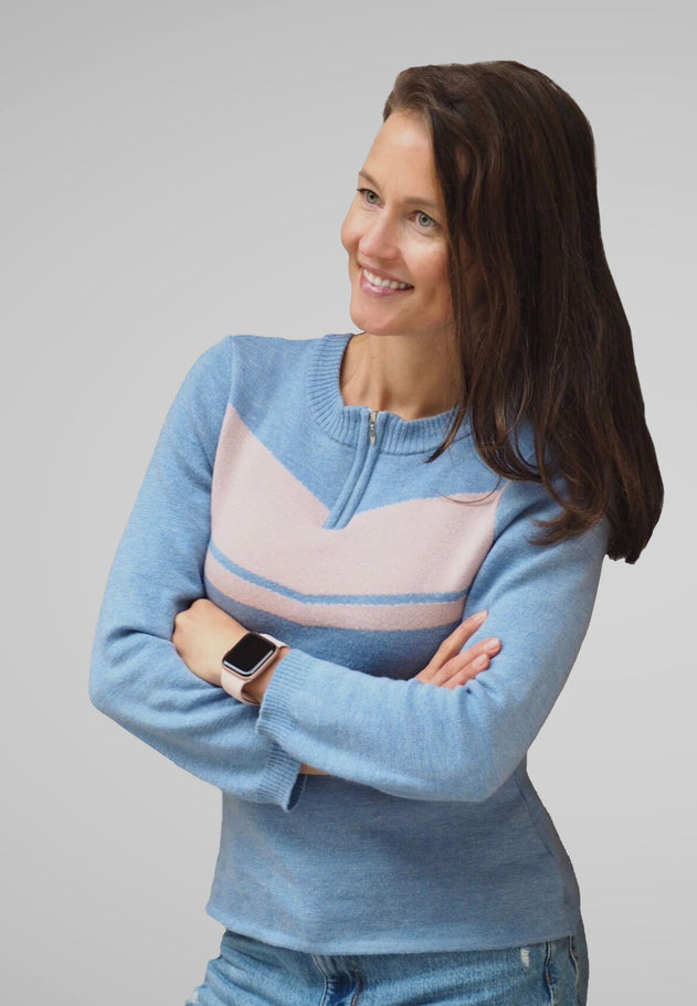 Usva Merino Sweater Blueberry