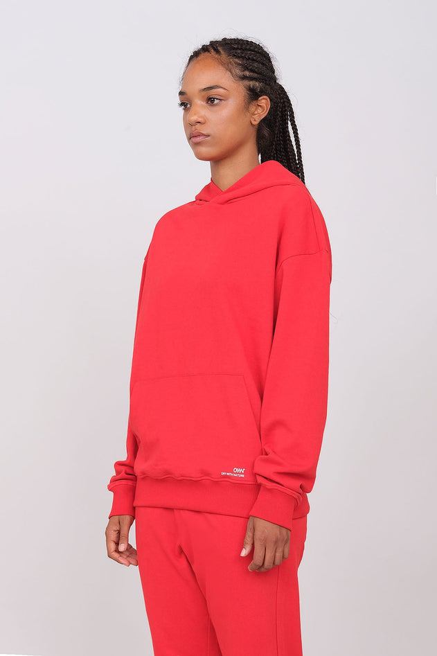 Unisex Oversize Hoodie Red