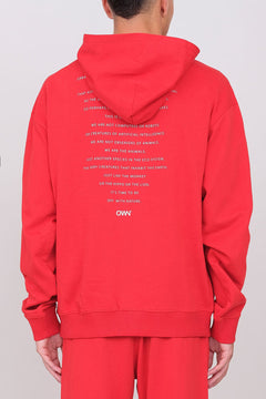 Unisex Oversize Hoodie Red