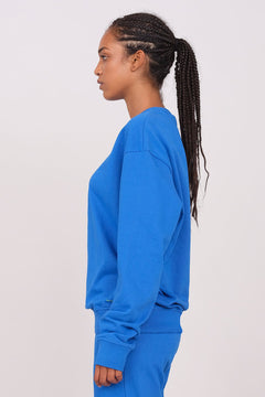 Unisex Oversize Crewneck Sweatshirt Cobalt Blue