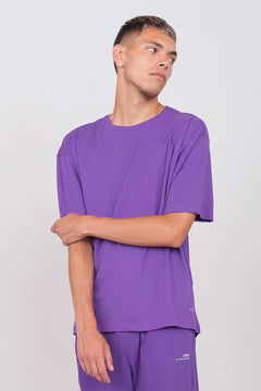 Unisex Oversize Crewneck T-Shirt Violet