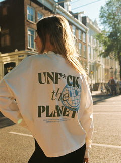 Vondel Earth Lovers T-shirt met lange mouwen natuurlijk