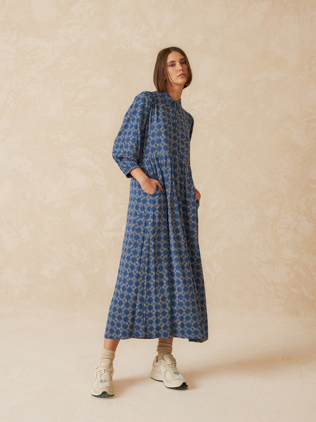 Prune Maxi Dress Denim Blue