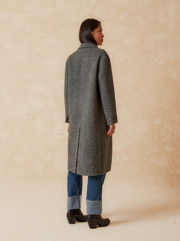 Oversized Coat Loden Grey