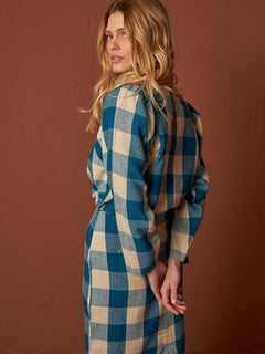 Vichy Check Blouse Blue