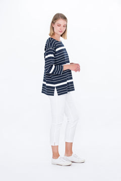 Viehe Shirt Striped Blue