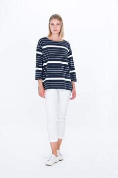 Viehe Shirt Striped Blue