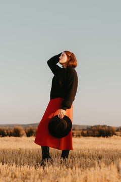 Karla Wrap Dress Red